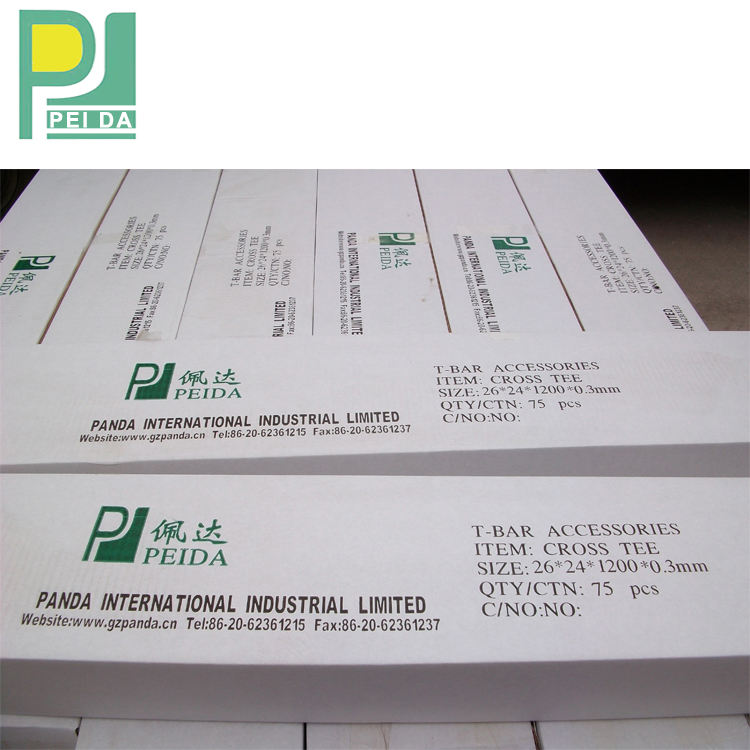 Regular Flat Suspended Ceiling T Bar Ceiling Grid